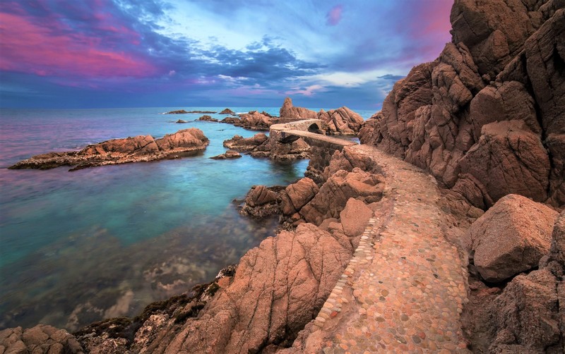 landscape, coast, colorful, nature, sky, sea
