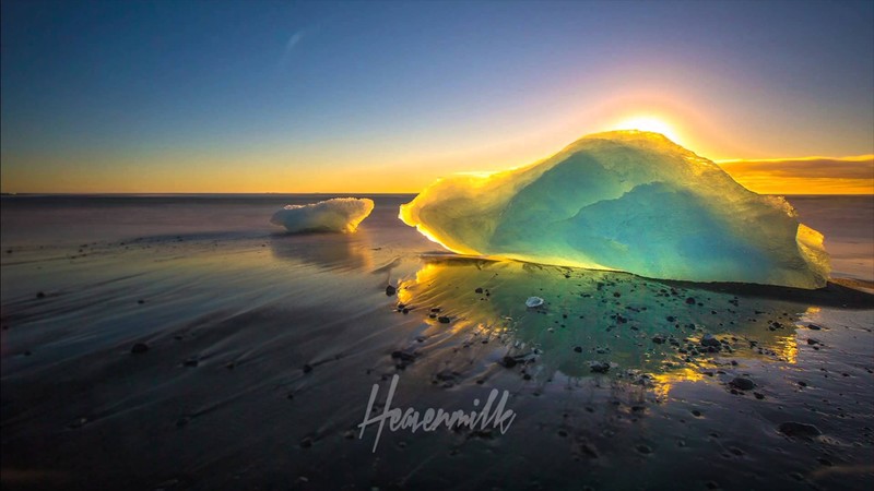 lake, field, insect, landscape, iceberg