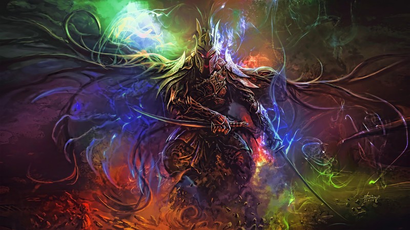 fantasy art, fan art, artwork, digital art, sword, warrior