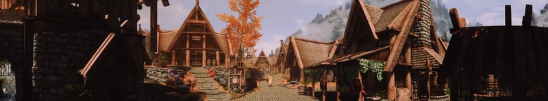 The Elder Scrolls V: Skyrim, graphics card, screen shot, RPG, video games, Whiterun, fantasy town, fantasy city