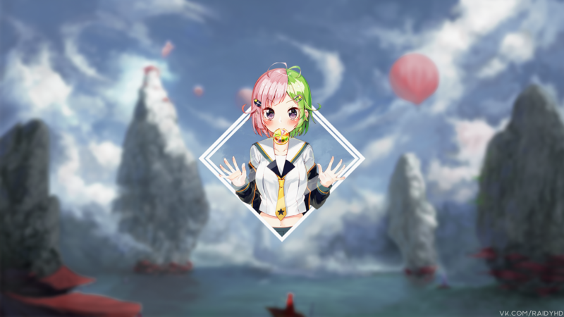 anime, anime girls, picture-in-picture