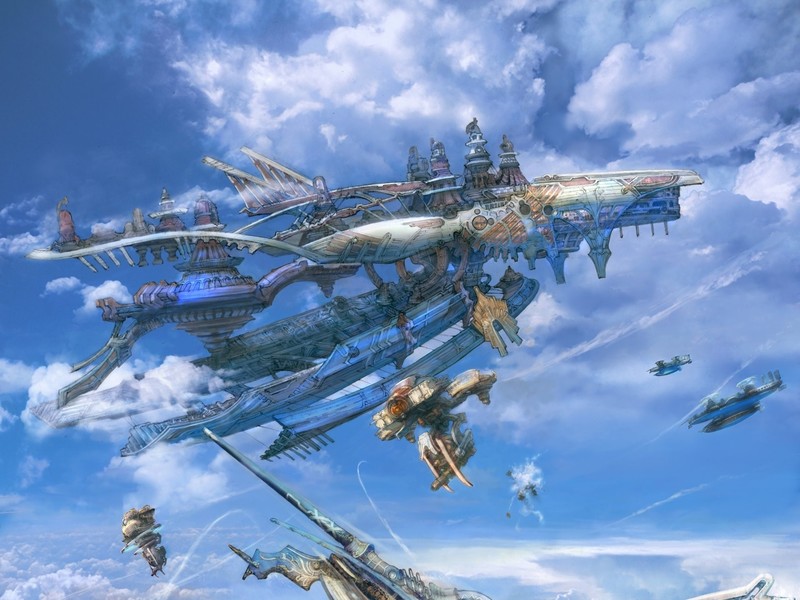 video games, Final Fantasy, anime, vehicle