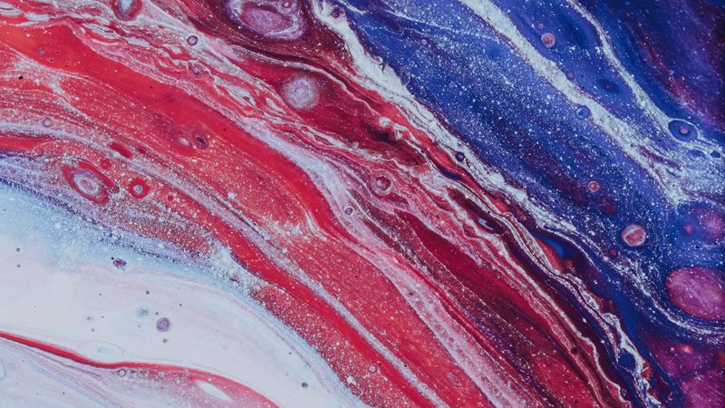 paint, stains, mixing, liquid, surface, colorful, 4k