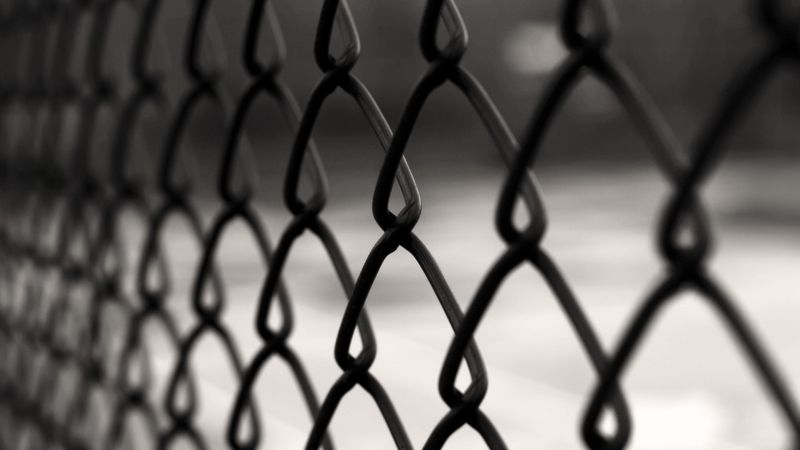 mesh, metal, macro, bw, 4k