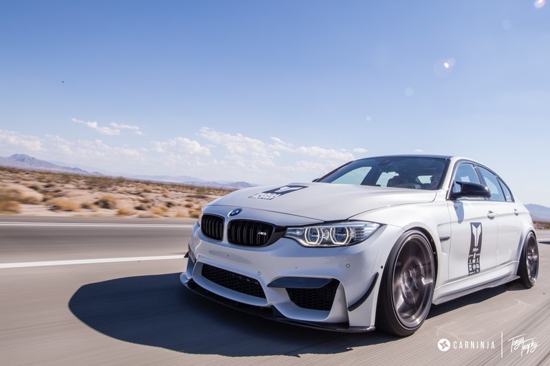 Carninja, BMW M3, desert, street, clear sky, car, BMW, BMW F80/F82/F83, BMW 3 Series