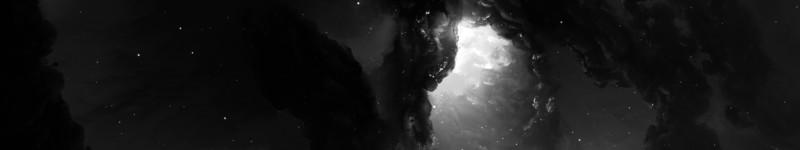 space, galaxy, monochrome, space art, digital art