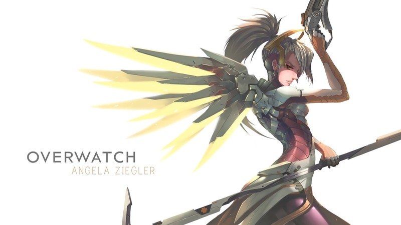 video games, Overwatch, Mercy (Overwatch)