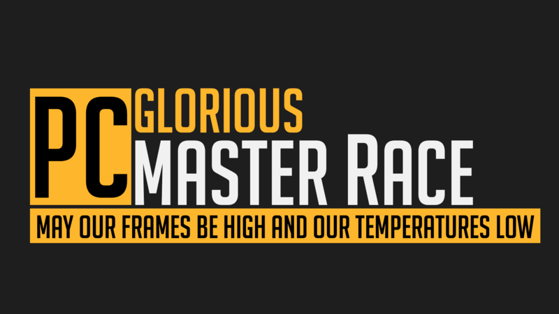 PC Master  Race, PC gaming, simple background, black background