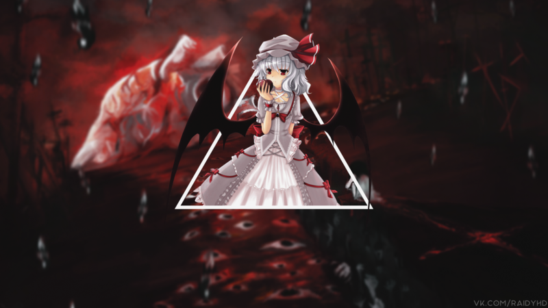 anime, anime girls, Remilia Scarlet, picture-in-picture, Touhou