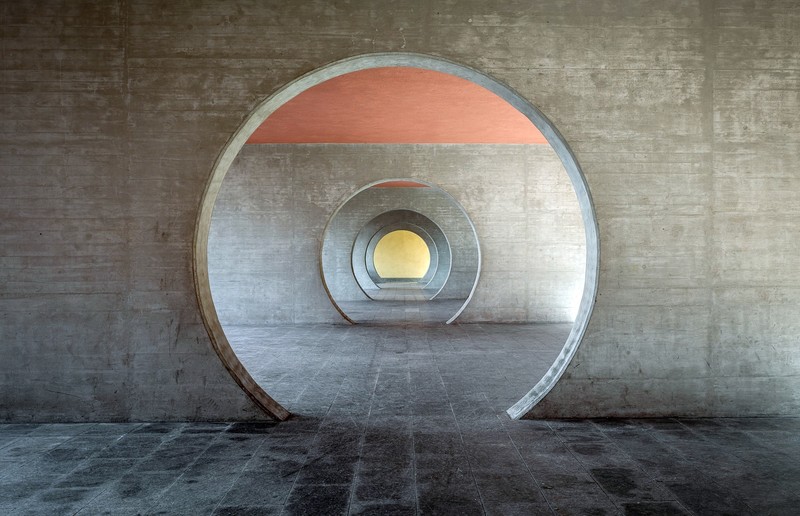 building, architecture, tunnel