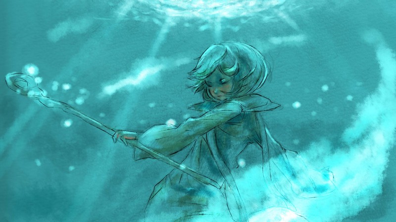 Kentaro Miura, Berserk, Schierke, water, turquoise