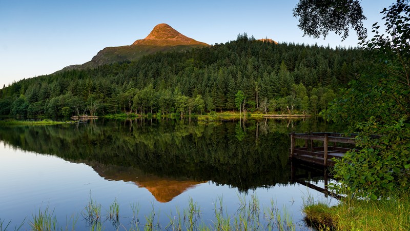 Ultra  HD, nature, landscape, hills, forest, reflection, river
