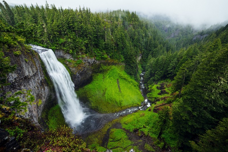waterfall, USA, nature, landscape, water