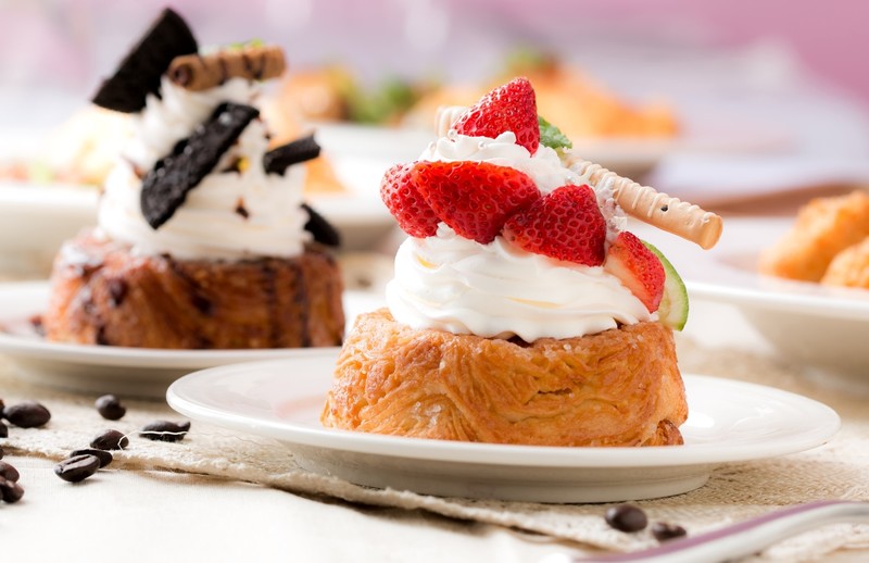 cake, food, strawberries, sweets