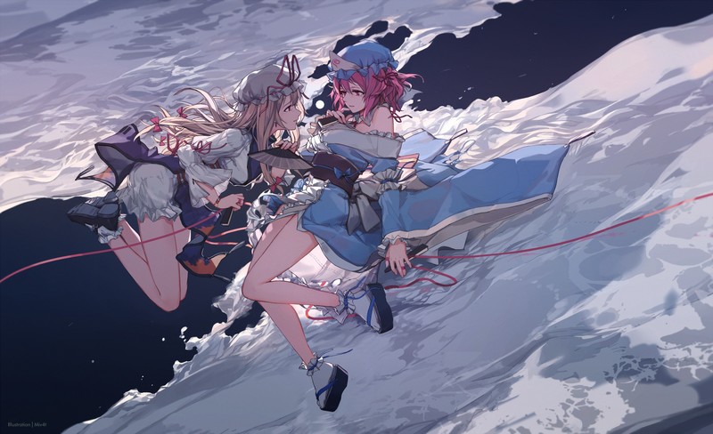 Touhou, Miv4t, anime girls, anime, legs