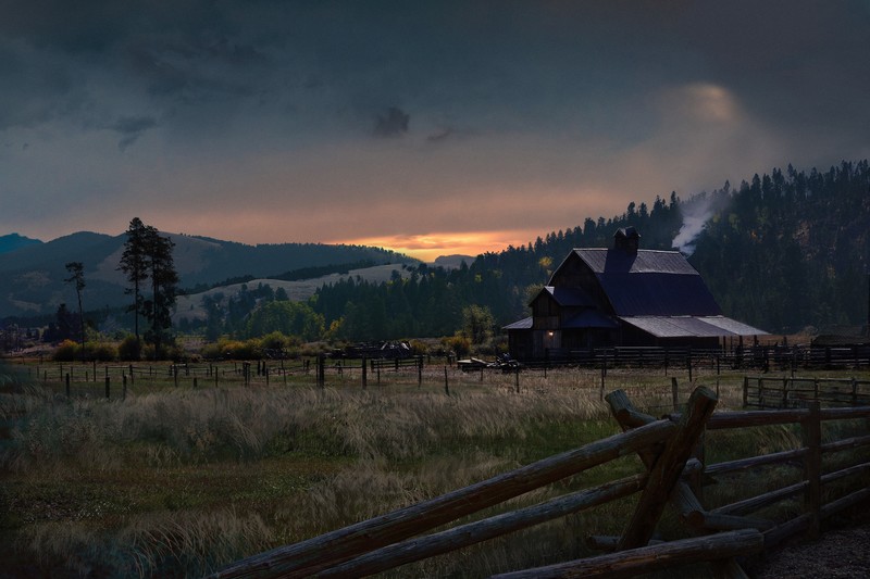 Far Cry 5, video games, digital art, Far Cry, sky, barn, Ubisoft, 2018 (Year)