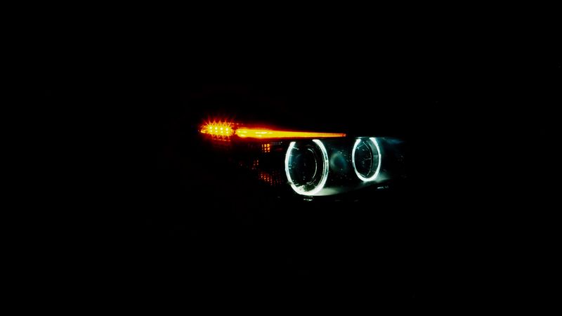 headlight, lights, leds, optics, auto, dark, 4k