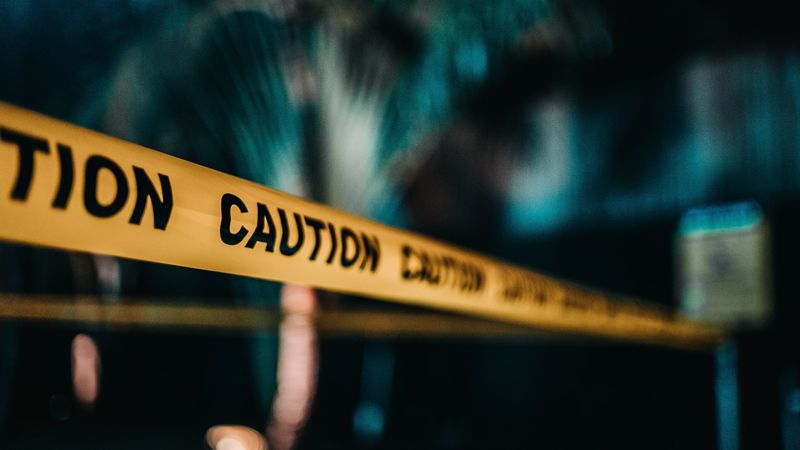 barricade tape, caution tape, warning tape, inscription, yellow, 4k