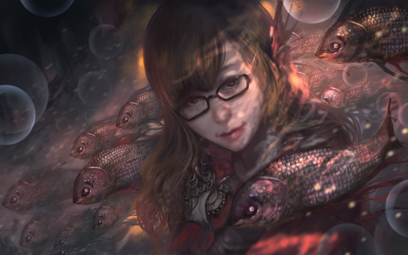 fantasy art, magic, glasses, warrior