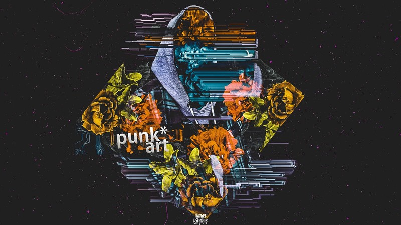 rose, glitch art, digital art, melankolia