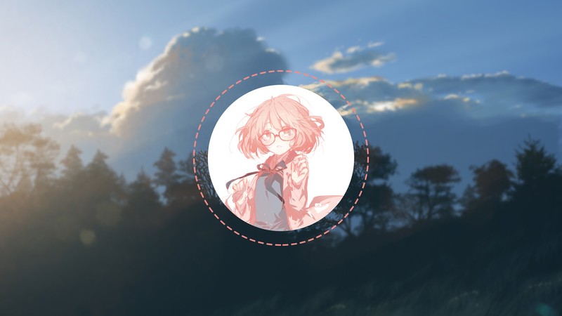 anime, nature, landscape, blurred, shapes, Kyoukai no Kanata, Kuriyama Mirai, picture-in-picture