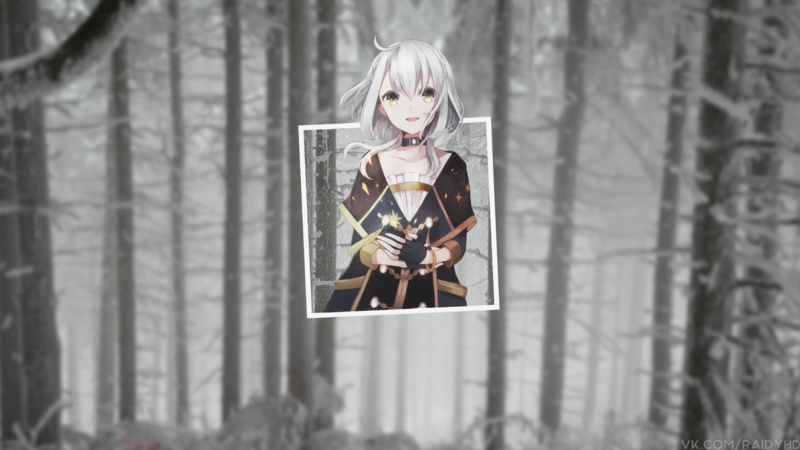 anime, anime girls, snow