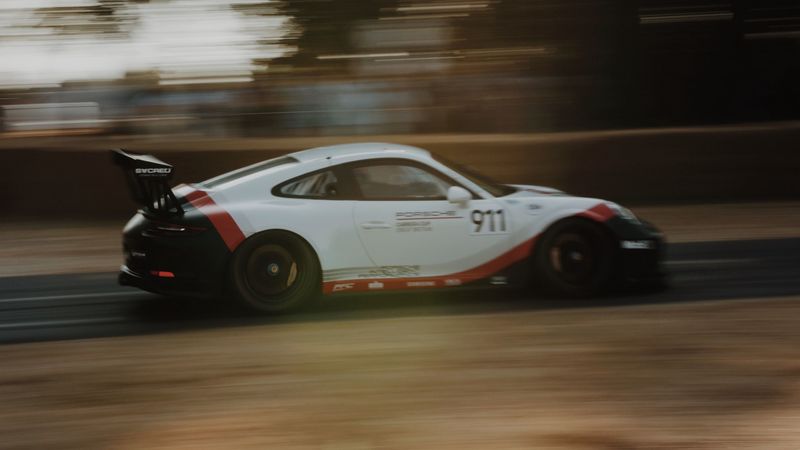 porsche 911, porsche, sportscar, racing, speed, movement, 4k