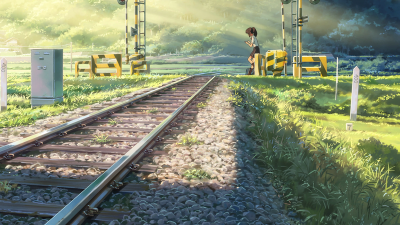 Makoto Shinkai, Kimi no Na Wa, anime, railway
