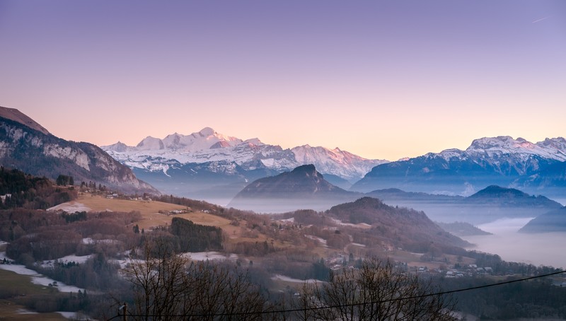 mountains, landscape, nature, snow