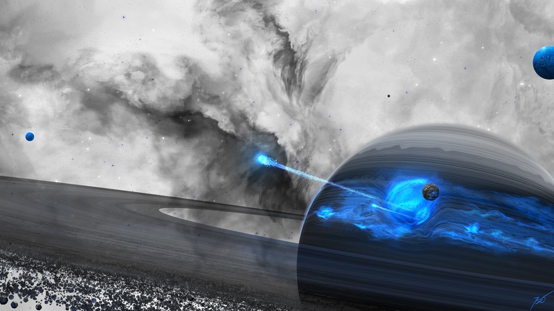 planet, science fiction, space art, space, digital art