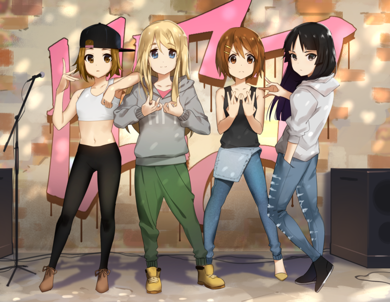 Tainaka Ritsu, Kotobuki Tsumugi, Hirasawa Yui, Akiyama Mio, K-ON!, anime girls