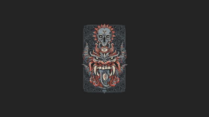 dragon, minimalism, artwork