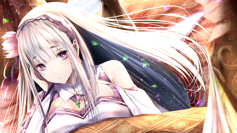 Re:Zero Kara Hajimeru Isekai Seikatsu, anime, Emilia (Re: Zero), anime girls