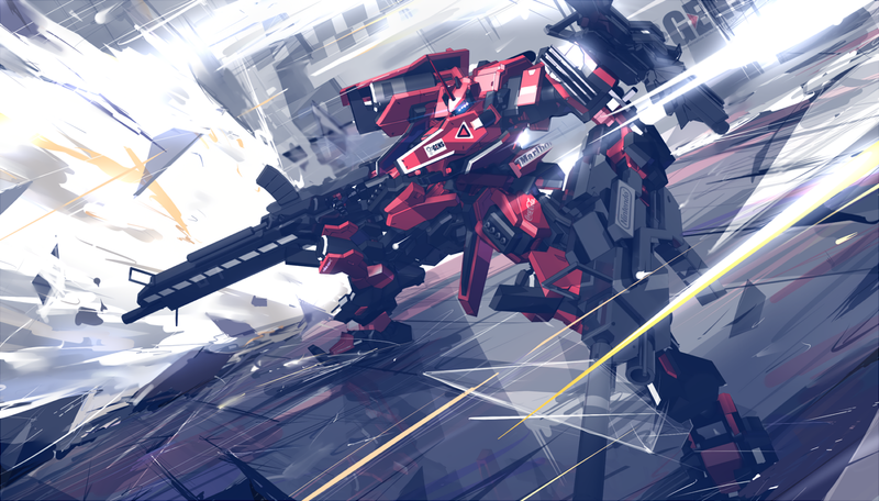 mech, digital art, Armored Core