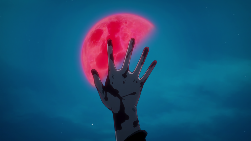 Mirai Nikki, Gasai Yuno, blood, red moon, red