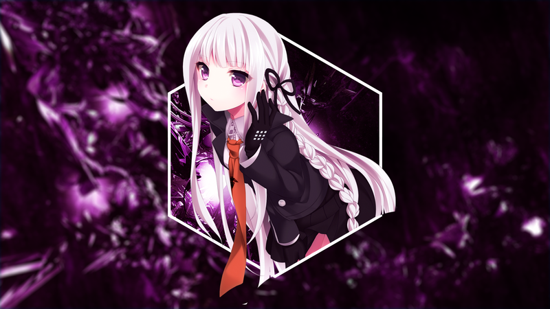 shapes, geometry, CGI, digital art, Danganronpa, Kirigiri Kyouko