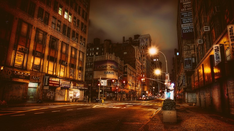 cityscape, architecture, night, city, urban, Photoshop, street