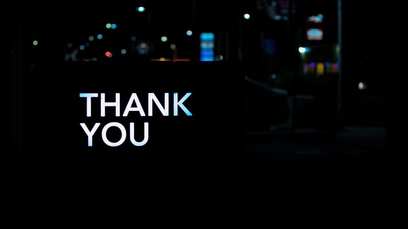 inscription, thanks, neon, backlight, dark, 4k