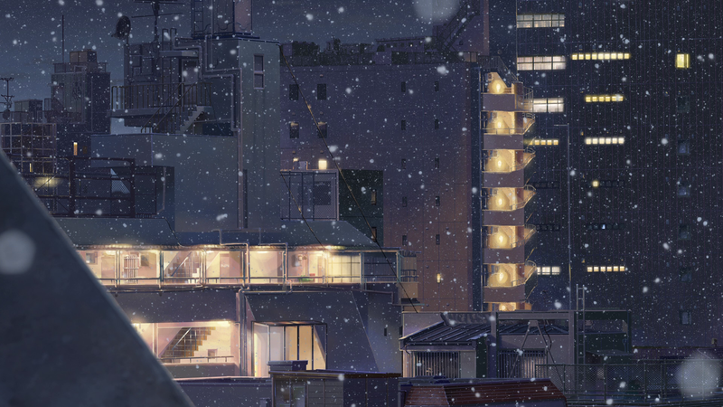 Kimi no Na Wa, Your Name, landscape, cityscape, building, snow