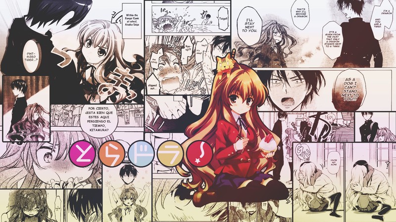 Toradora!, anime girls, manga, Aisaka Taiga