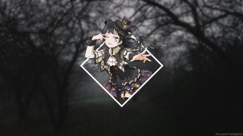 anime, anime girls, Love Live!, Love Live! Sunshine, Tsushima Yoshiko, picture-in-picture