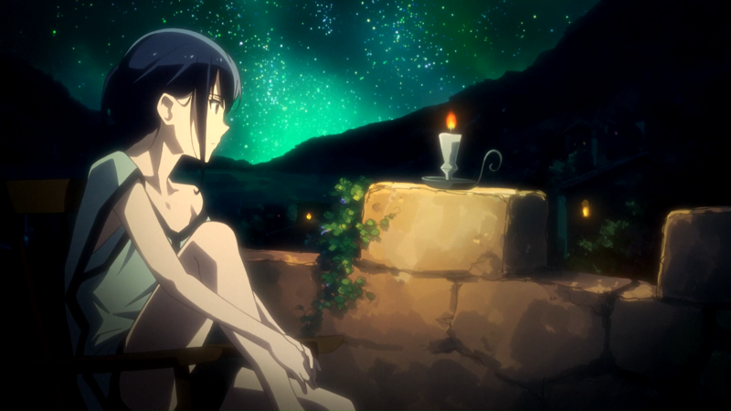 stars, anime girls, Hai to Gensou no Grimgar, night, candles, Mary (Hai to Gensou no Grimgar)