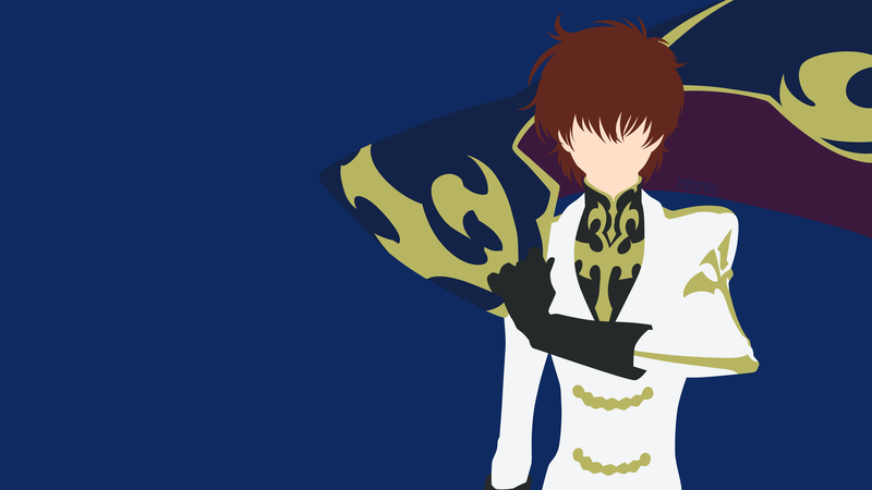 anime, Code Geass, minimalism, Kururugi Suzaku
