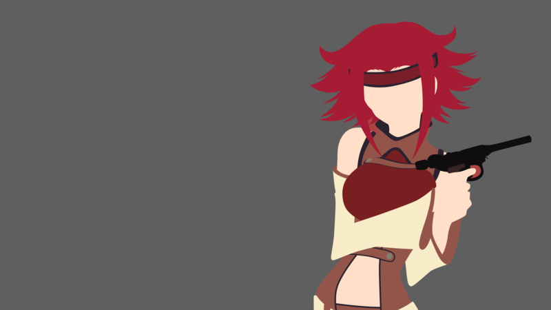 anime, Code Geass, minimalism, Kallen Stadtfeld