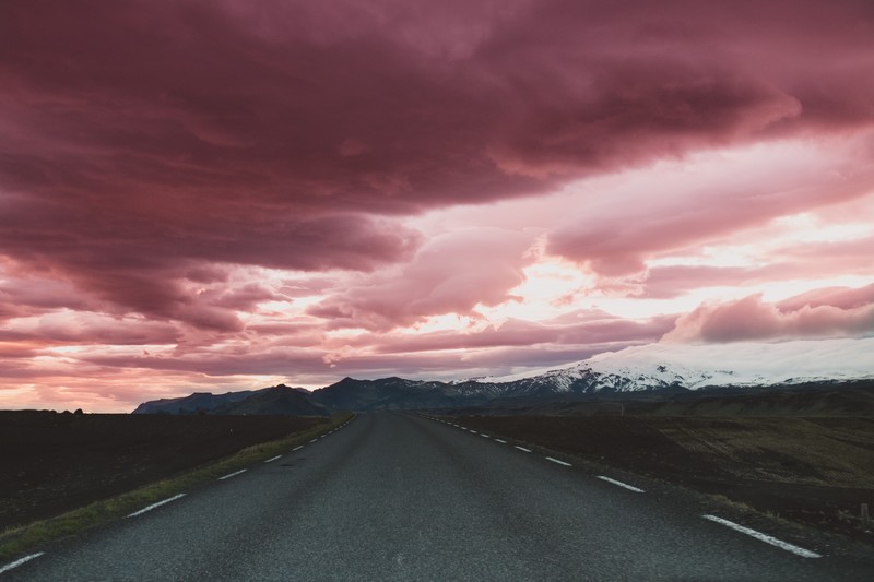 nature, road, snow