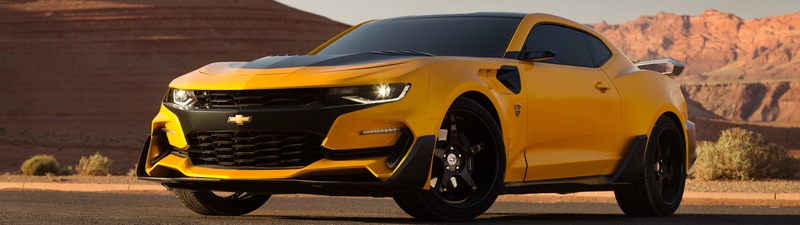 transformers: the last knight, Bumblebee, Chevrolet Camaro Bumblebee, multiple display, dual monitors, Chevrolet Camaro