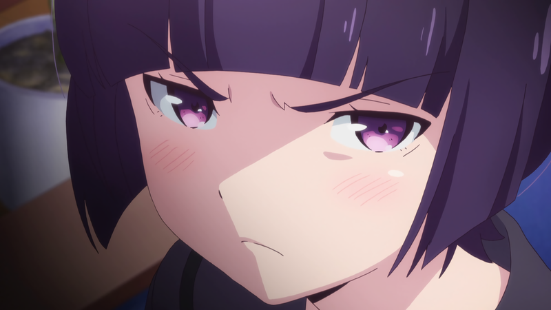 Eromanga-sensei, Senju Muramasa, purple eyes, angry, face, purple hair, anime girls, anime