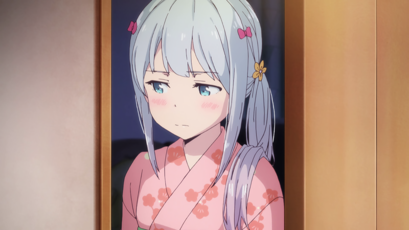 Eromanga-sensei, Izumi Sagiri, anime girls, blue eyes