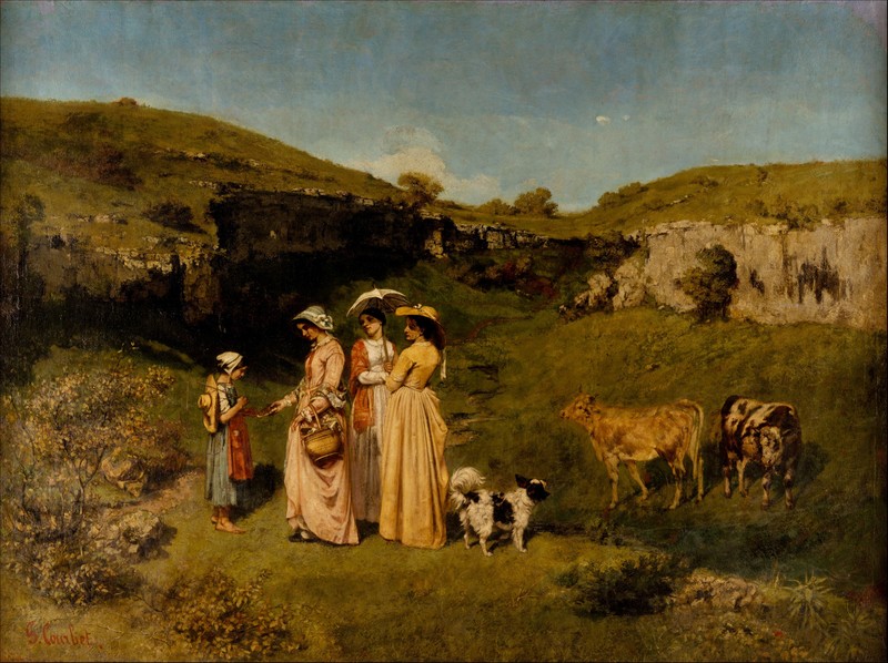 Gustave Courbet, classic art, oil painting