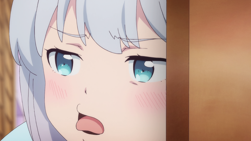 Eromanga-sensei, Izumi Sagiri, anime girls, tongue out, anime, blue eyes